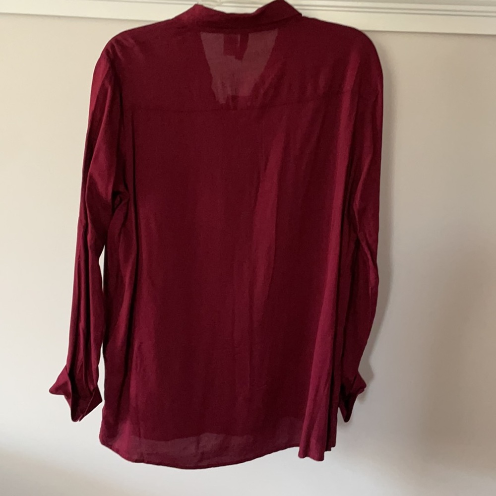 Maroon Button-Up - Picture 2 of 5